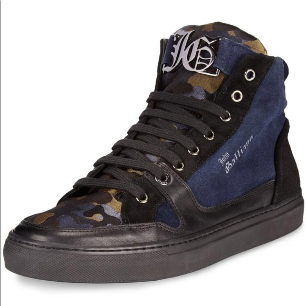 John Galliano Variante HiTop Signature Boots Men's